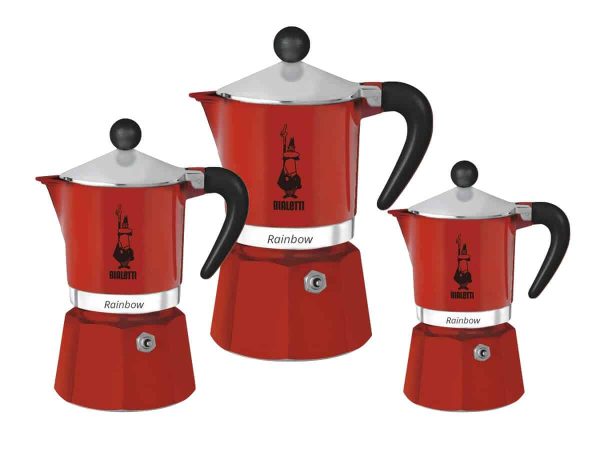 Bialetti – Rainbow Mokkakanna Rauð