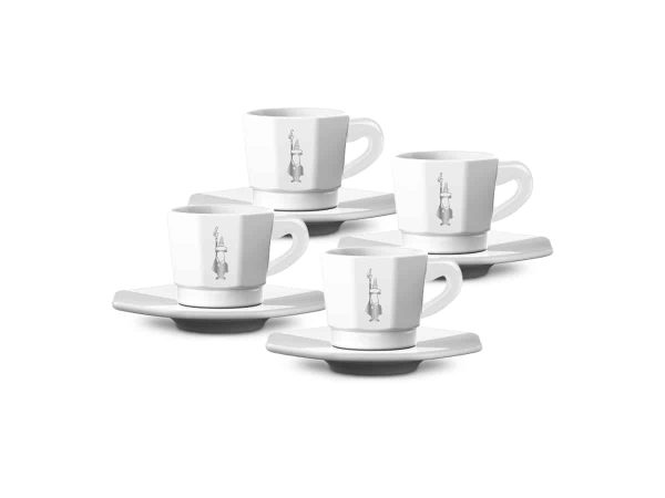 Bialetti – Perfetto Espresso Bollar 4stk White