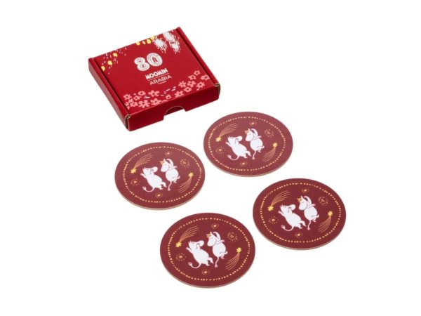 Moomin – Glasamottur 4stk Festive