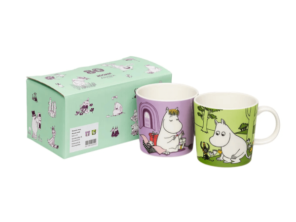 Moomin – Krúsir 80ára Snorkmaiden & Moomintroll 2 í pakka