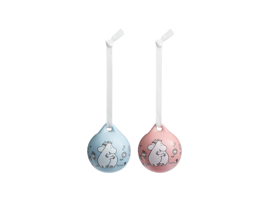 Moomin by Arabia – Skrautkúlur Love Pink/Blue