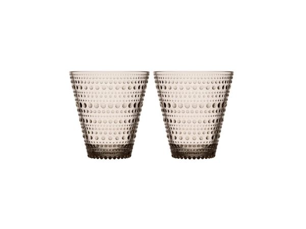 Iittala – Kastehelmi Glas 30cl Linen 2stk