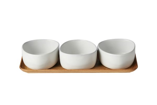 Aida – RAW Skálar 3 stk + Bakki Arctic White