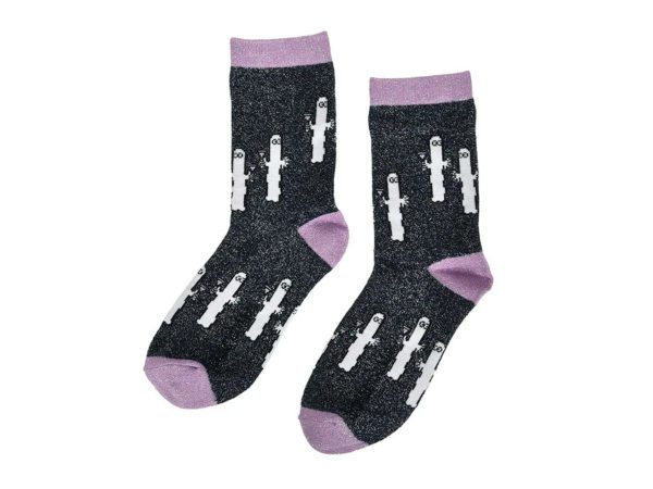 Múmínsokkar 36-42 Hattífattarnir Black/L.Purple