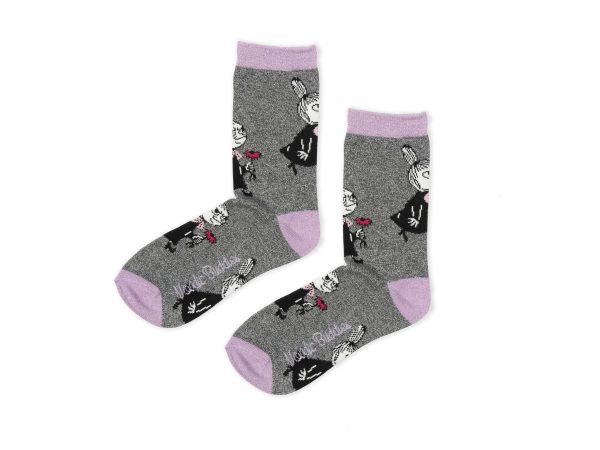 Múmínsokkar 36-42 Mía Litla Grey/L.Purple