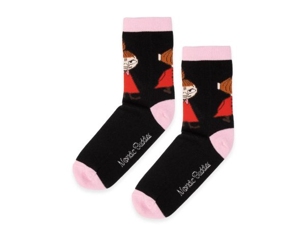Múmínsokkar 36-42 Little My Black/Pink