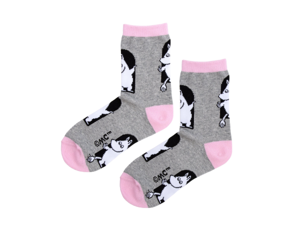 Múmínsokkar 36-42 Moomin80 Grey/Pink