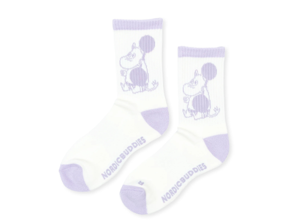 Múmínsokkar 36-42 Weightlifting White/L.Purple