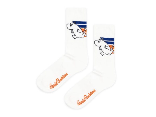 Múmínsokkar 40-45 Sport Moomintroll White/Black