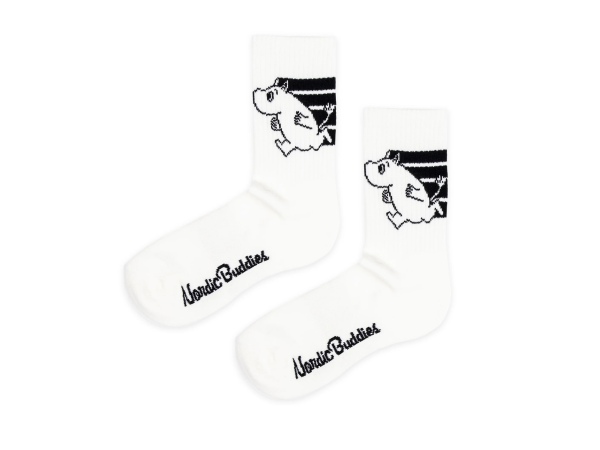 Múmínsokkar 36-42 Moomin Active White/Black