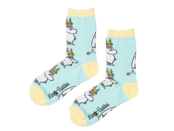 Múmínsokkar 36-42 Snorkmaiden Light Blue/Yellow