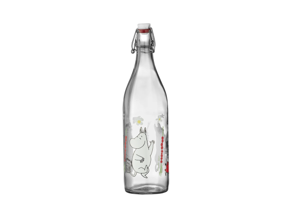 Moomin by Muurla – Glerflaska 1l Stawberries