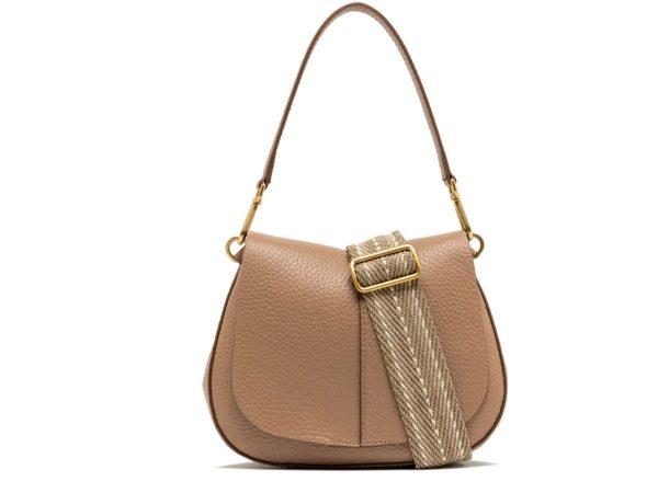 Gianni Chiarini – HELENA ROUND TLK-Leðurtaska Miðstærð Clay