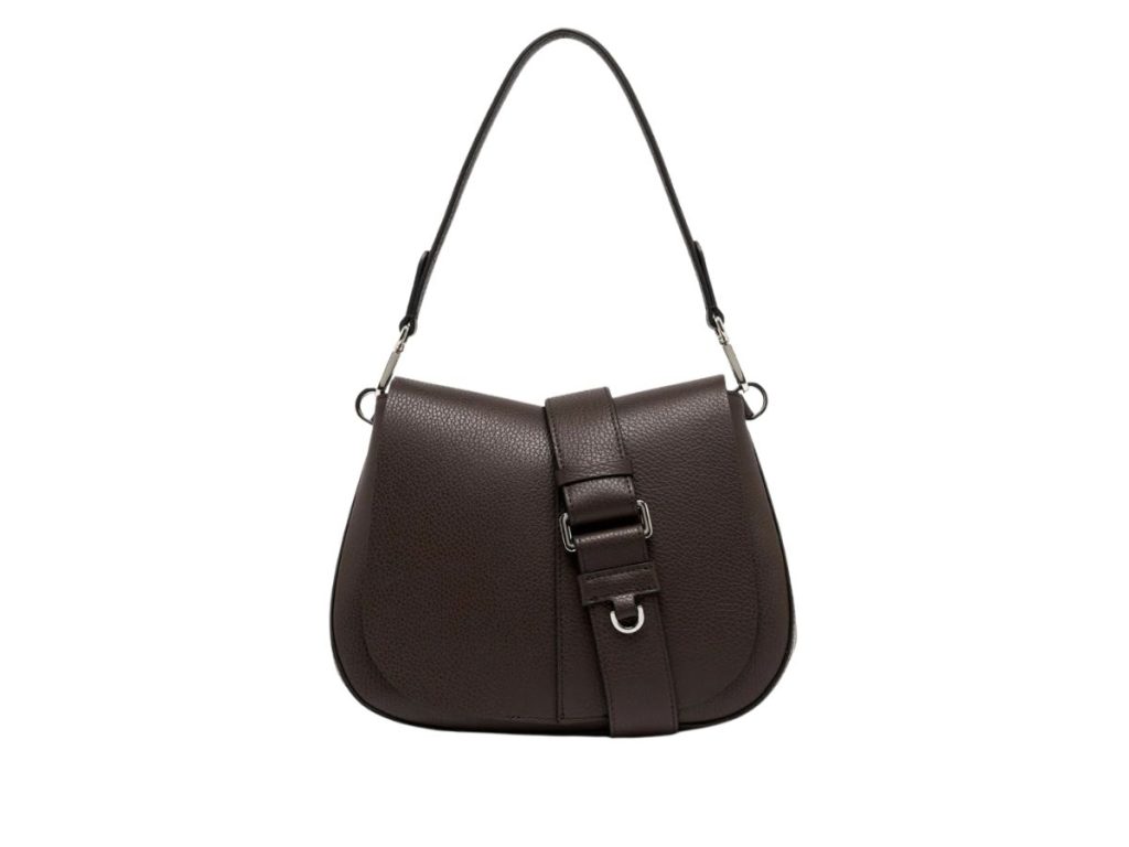 Gianni Chiarini – HELENA ROUND Leðurtaska Miðstærð Espresso FW26