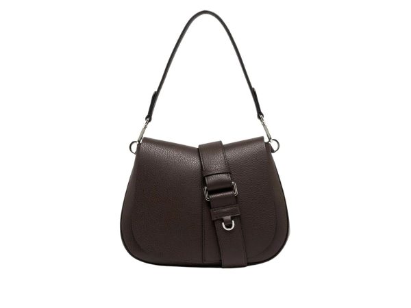 Gianni Chiarini – HELENA ROUND Leðurtaska Miðstærð Espresso FW26
