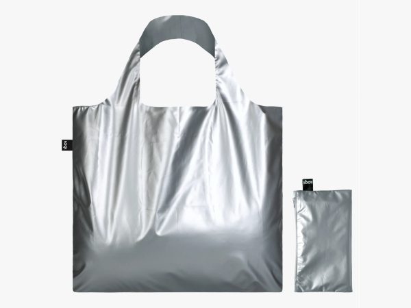 Loqi – Fjölnota Poki Metallic Silver