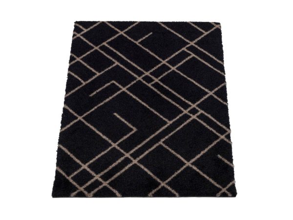 Tica – Dyramotta Lines 130x90cm Sand/Black